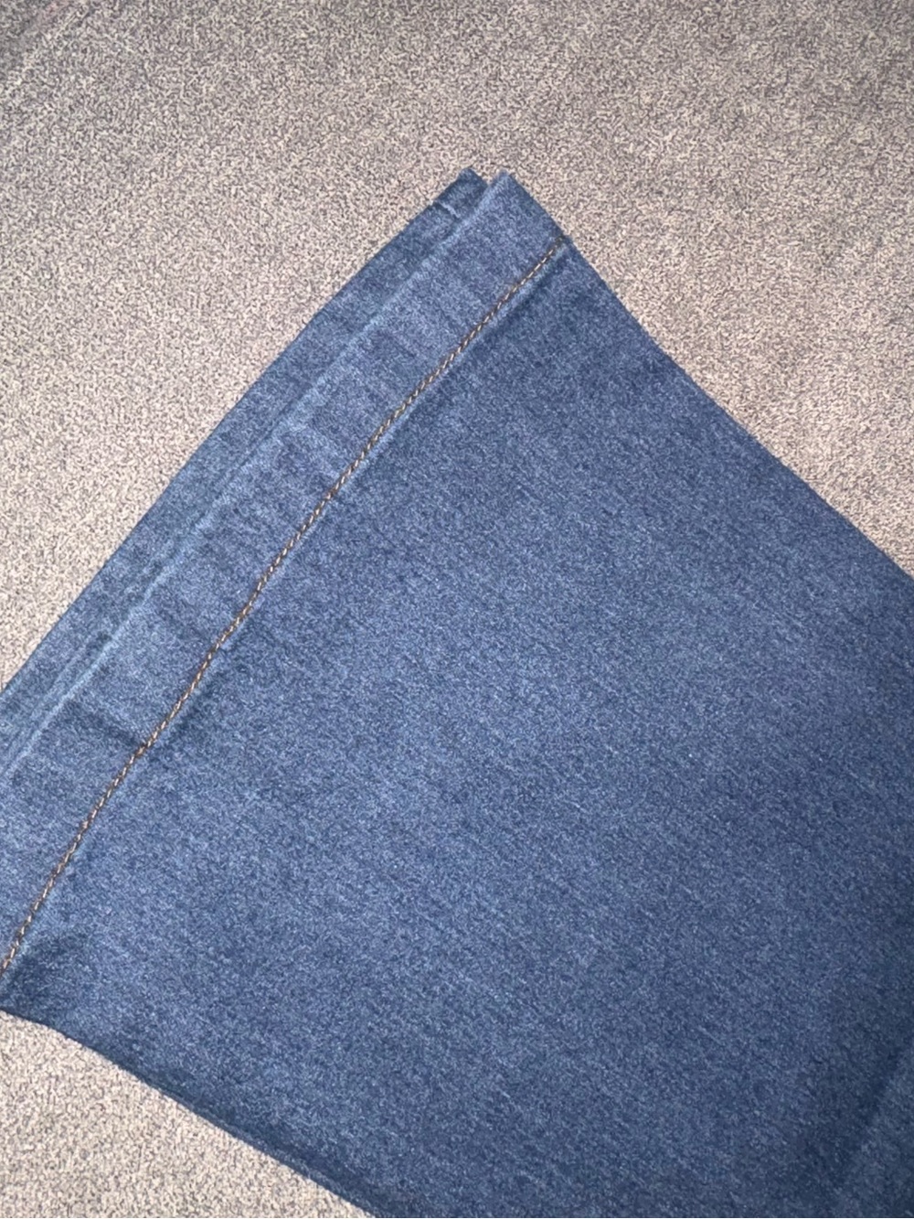 Women’s Cropped Wide-leg Blue Denim Jeans, 2X - Picture 3 of 4